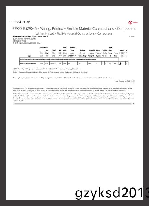 软硬结合板UL认证